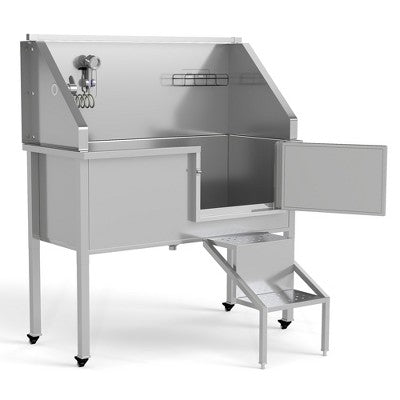 Profesionali nerūdijančio plieno gyvūnų prausimo vonia